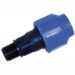 RACCORDO DIRITTO MASCHIO IN PP A COMPRESSIONE PN16