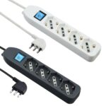 MULTIPRESA 5 PRESE UNIVERSALI CON INTERRUTTORE ELECTRALINE 62070
