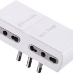SPINA CON 4 PRESE BIPASSO 16 230 V Presa 10/1A 230 V Bianco Electraline 71933