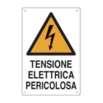 Targa Cantiere PERICOLO TENSIONE