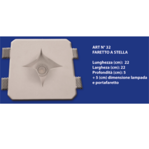 Faretto Gesso Mod. A Stella
