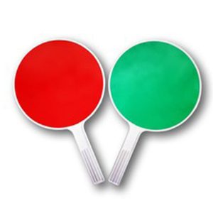 Paletta Rosso Verde per Movieri Traffico Alternato