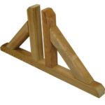 PIEDINO DOPPIO PER PANNELLO GRIGLIATO