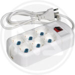Prese Multiple 6 Posti con Interruttore