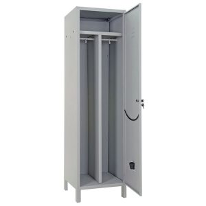 Spogliatoi Metallico Sporco Pulito un Posto