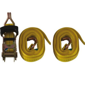 CINGHIA DI ANCORAGGIO DOPPIE CON GANCI U E CRICCHETTO 750 KG.