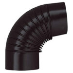 Curva per Stufa Legna Nero Opaco