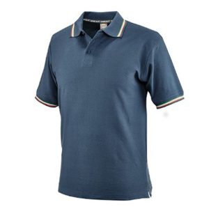 Maglietta Polo Blu Manica corta