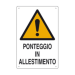 Targa Cantiere PONTEGGI