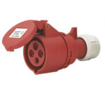 PRESA MOBILE INDUSTRIALE 3P+T IP 44 ROSSA