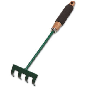 RASTRELLO 4 DENTI MANICO LEGNO-SPUGNA