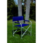 Sedia Regista Alluminio Pvc Blu