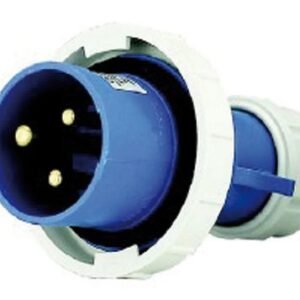 SPINA DIRITTA INDUSTRIALE 2P+T IP 67 BLU