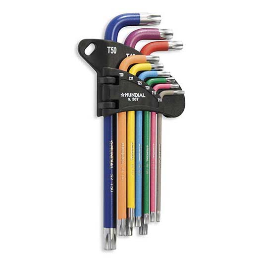 0367-090singola Serie 9 chiavi Torx lunghe Mundial Casartelli per serraggio professionale