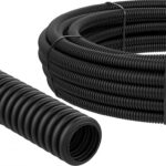 TUBO CORRUGATO IN PVC NERO PER CAVI ELETTRICI