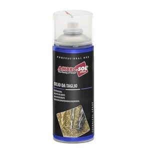 Olio da taglio spray 400 ml per foratura, maschiatura, filettatura e taglio di metalli duri con azione lubrificante e protettiva