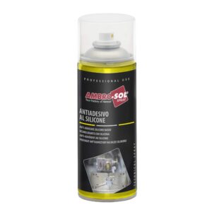Antiadesivo al silicone spray 400 ml per stampaggio, sformatura, protezione guarnizioni e lubrificazione di plastica, gomma e materiali autoadesivi