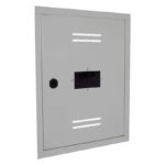 Sportello per contatore gas metano bianco 45x35 cm