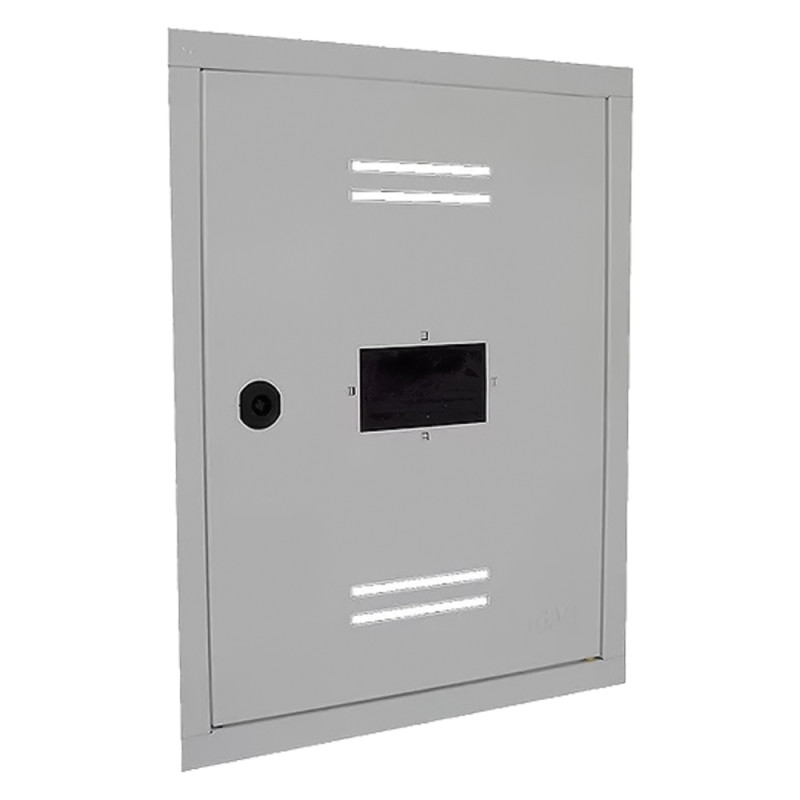 sportello-per-contatore-gas-metano-cm-45-x-35 Sportello per contatore gas metano bianco 45x35 cm con finestra per lettura, chiusura frontale e feritoie di aerazione