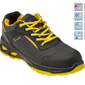 Scarpe antinfortunistiche basse Maurer Amerina ESD S3L con tomaia idrorepellente, puntale in fibra di vetro e lamina antiperforazione HT