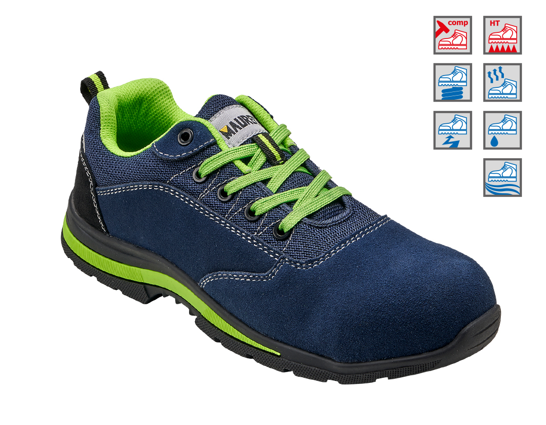 MOD_17051_OTTAVIA COD 3-FERRITALIA 07-259227 Scarpe antinfortunistiche basse Maurer Sveva S1PL SR HRO con puntale composito, tomaia in pelle scamosciata e suola in gomma