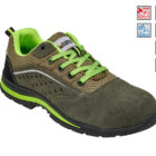Scarpe antinfortunistiche basse Maurer Ottavia S1PL SR HRO con puntale composito, tomaia in pelle scamosciata e suola in gomma