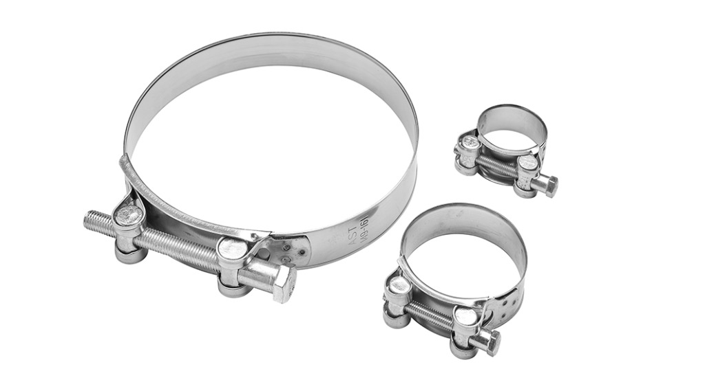 Fascetta Stringitubo Pesante a Bullone Maurer Fascette stringitubo pesanti a bullone Maurer in acciaio inox AISI 201 ad alta resistenza diametri 29-187 mm