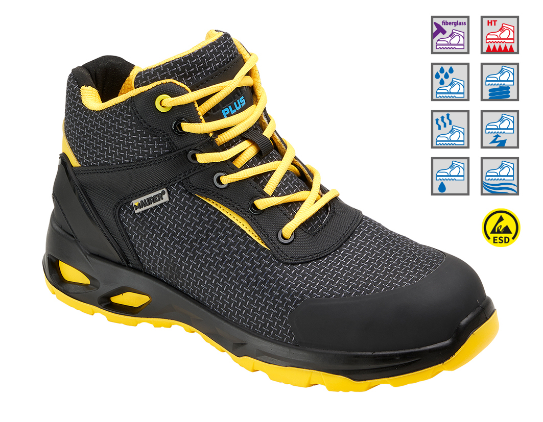 large_BRAN_R_413a18430c Scarpe antinfortunistiche alte Maurer Amerina ESD S3L con tomaia idrorepellente, puntale in fibra di vetro e lamina antiperforazione HT